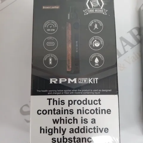 BOXED AND SEALED SMOK BROWN LEATHER RPM 25W KIT