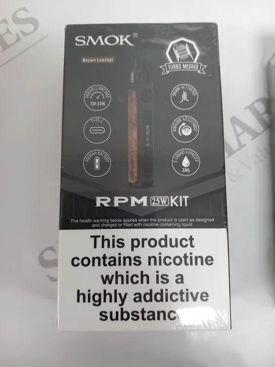 BOXED AND SEALED SMOK BROWN LEATHER RPM 25W KIT