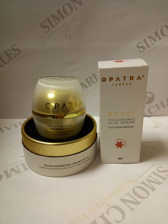 OPATRA PRODUCTS SET TO INCLUDE YOUTH HYDRATING CREAM & HYALURONIC ACID SERUM 