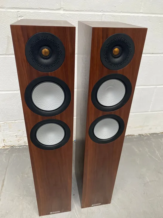 BOXED PAIR OF MONITOR AUDIO SILVER 200 7G FLOORSTANDING SPEAKERS (2 BOXES)