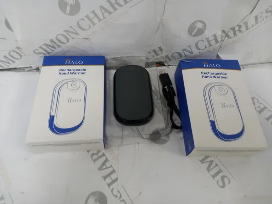 LOT OF 2 HALO RECHARGEABLE HAND WARMER 