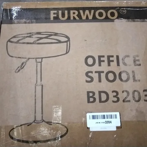 BOXED FURWOO OFFICE STOOL