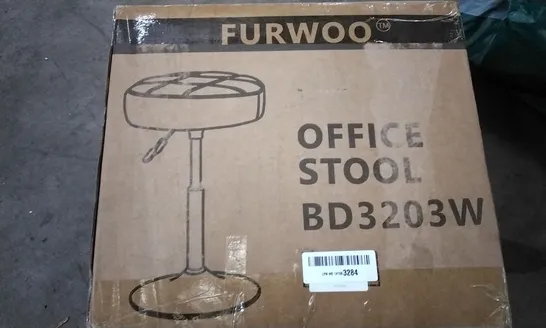 BOXED FURWOO OFFICE STOOL