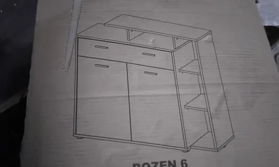 BOXED BOZEN 6 2 DOOR 2 DRAWER SIDE UNIT (PARTS)