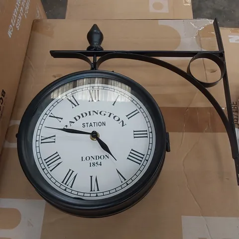 BOXED PADDINGTON STATION OUTDOOR/INDOOR CLOCK