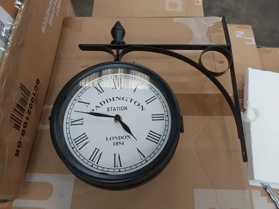 BOXED PADDINGTON STATION OUTDOOR/INDOOR CLOCK