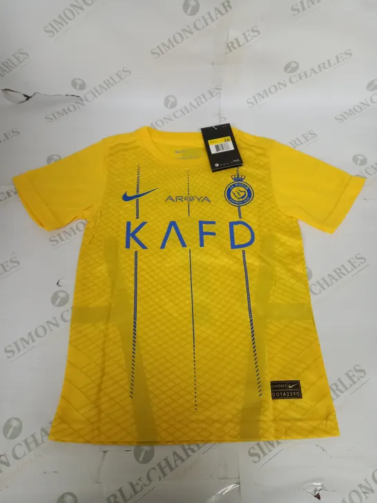 AL NASSR HOME SHIRT AND SHORTS WITH RONALDO 7 SIZE 20