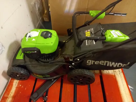 GREENWORKS LAWNMOWER COLLECTION ONLY 