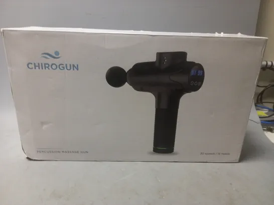 BOXED CHIROGUN PERCUSSION MASSAGE GUN 