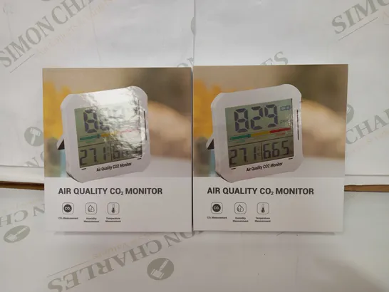 LOT OF 2 AIR QUALITY CO2 MONITERS