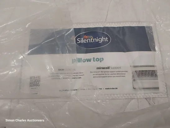 QUALITY BAGGED SILENTNIGHT 3' SINGLE PILLOWTOP MATTRESS 