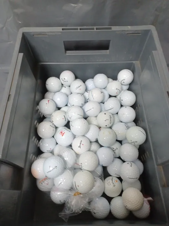 BOX OF APPROXIMATELY 30 ASSORTED GOLF BALLS VARIOUS BRANDS