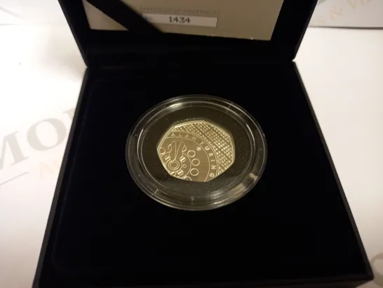 2022 50P ALAN TURING SILVER PROOF COIN COLLECTABLE