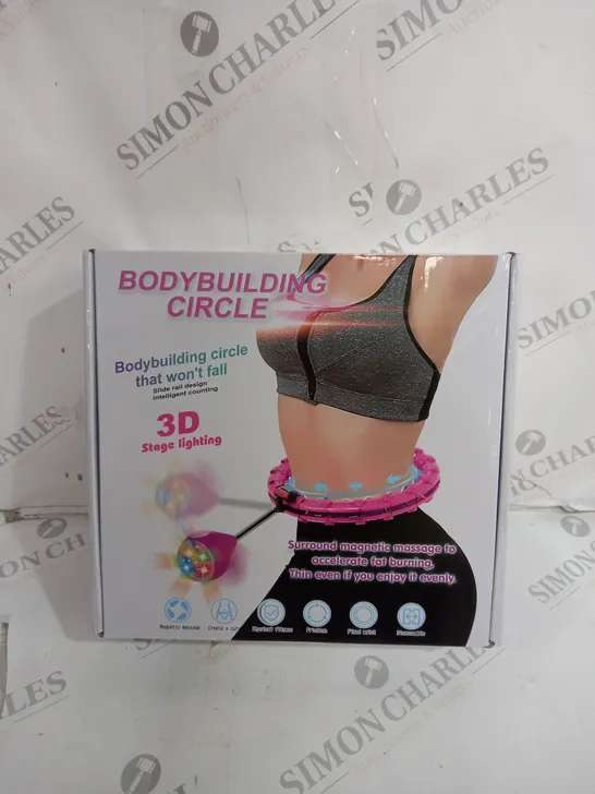 BOXED BODY BUILDING CIRCLE WITH 3D STAGE LIGHTING 