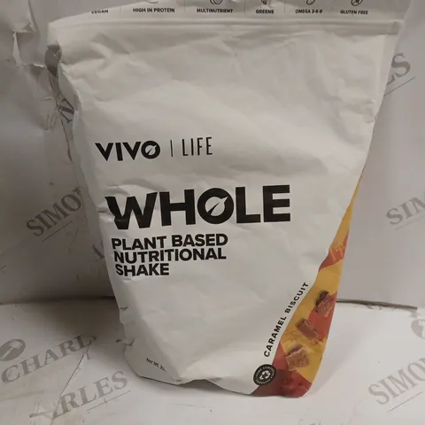 VIVO LIFE WHOLE PLANT BASED NUTRITIONAL SHAKE CARAMEL BISCUIT 1KG