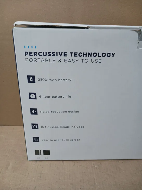 BOXED PERCUSSION MASSAGE GUN