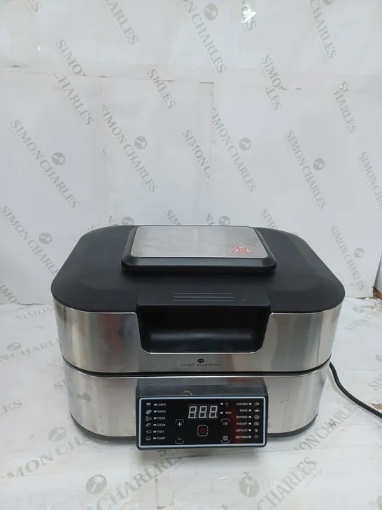 BOXED OUTLET COOK'S ESSENTIALS GRILL & AIRFRYER 5.5L