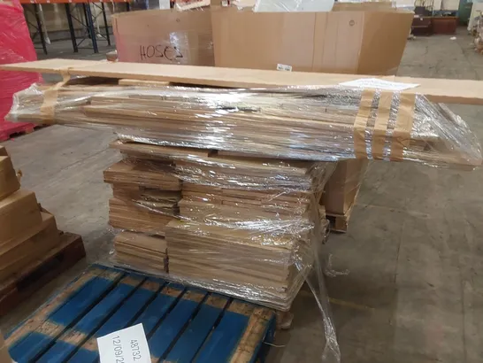 PALLET OF ASSORTED BATHROOM PANELS FOR BATHROOM FURNITURE AND BATHROOMS 