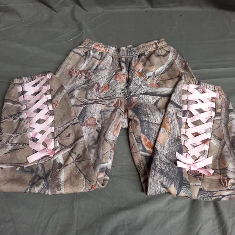 NAMED COLLECTIVE RIBBON JOGGERS IN TREE/PINK SIZE S