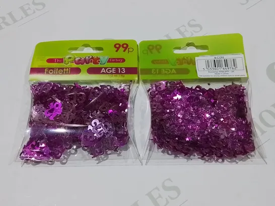LOT OF 144 BRAND NEW 14G PACKS OF AGE 13 CONFETTI 