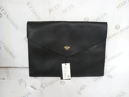 ALICE WHEELER EATON LAPTOP DOCUMENT HOLDER IN BLACK 