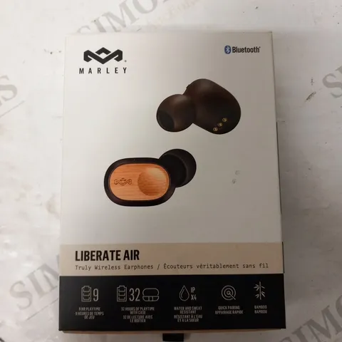 BOXED HOUSE OF MARLEY LIBERATE AIR TRUE WIRELESS EARPHONES EM-DE-011-SBA