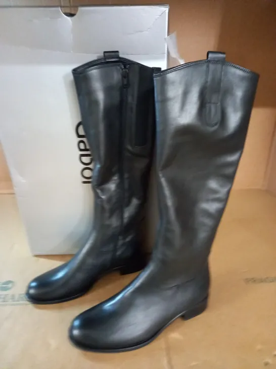 PAIR OF GABOR BLACK BOOTS - 4.5