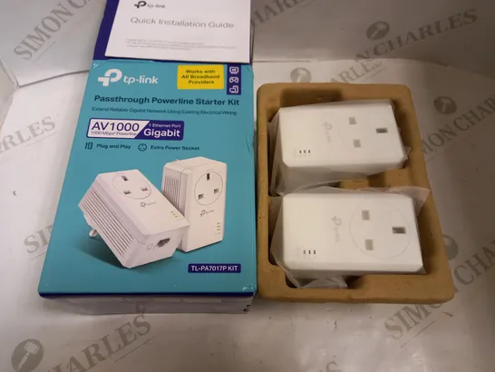 TP-LINK AV1000 PASSTHROUGH POWERLINE STARTER KIT