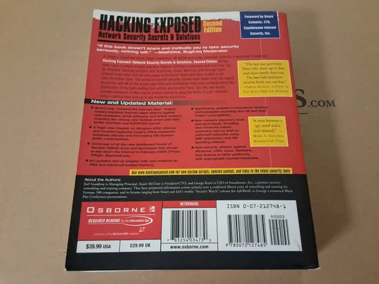 HACKING EXPOSED SECOND EDITION 