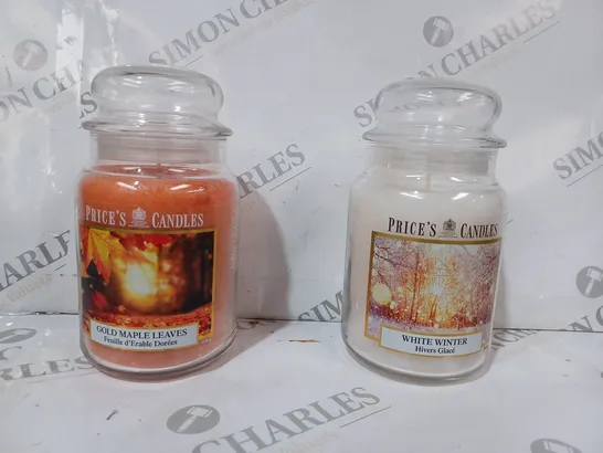 BOXED PRICE'S CANDLES SET OF 2 SCENTED CANDLES