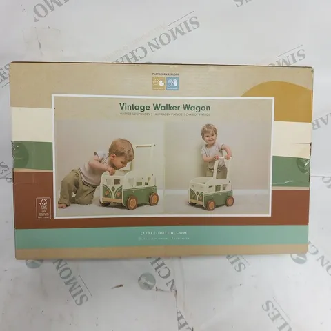 BOXED LITTLE DUTCH VINTAGE WALKER WAGON