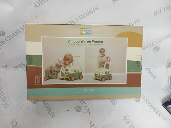 BOXED LITTLE DUTCH VINTAGE WALKER WAGON