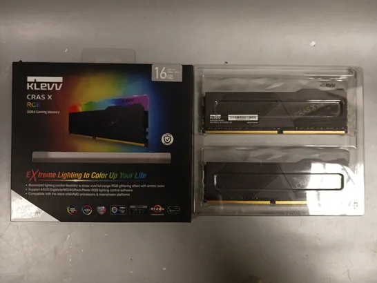 BOXED KLEVV CRAS X DDR4 GAMING MEMORY (2 X 8GB)