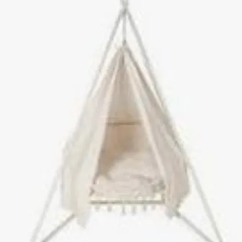 BOXED INNOVATORS BALI MACRAME DOUBLE HANGING CHAIR WITH WATER REPELLENT - GREY 