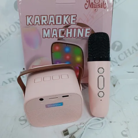 KARAOKE MACHINE WIRELESS MIC & SPEAKER 