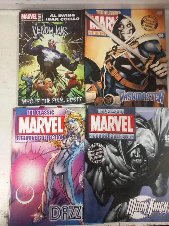 APPROXIMATELY 13 ASSORTED MARVEL COMICS/MAGAZINES TO INCLUDE; SCARLETT WITCH, MOONKIGHT AND XMEN