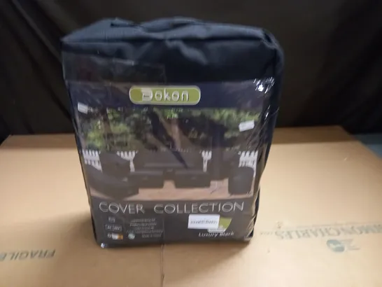 DOKON GARDEN FURNITURE COVER IN BLACK - 215X125X170