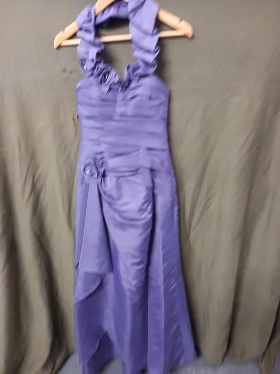 RONALD JOYCE PURPLE OCCASIONAL DRESS - UK 10