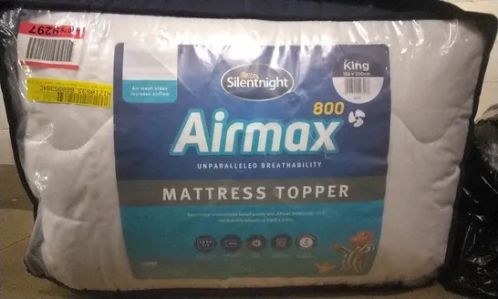 BAGGED SILENTNIGHT AIRMAX 600 MATTRESS TOPPER - KINGSIZE