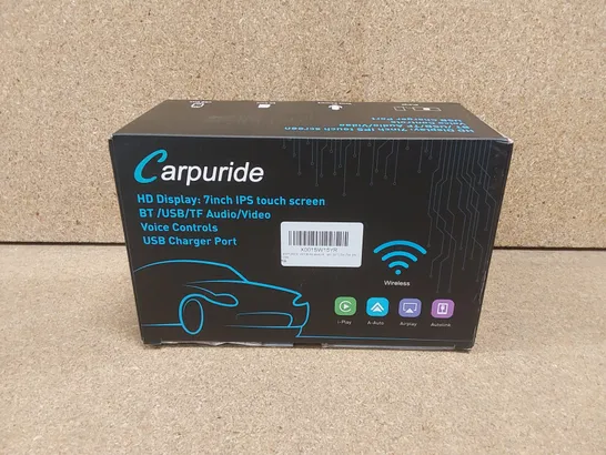 BOXED CARPURIDE CARPLAY WIRELESS 7INCH IPS TOUCH SCREEN AUDIO/VIDEO DISPLAY - SKU: X001SW15YR 