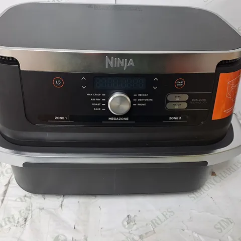 BOXED NINJA 10.4L FOODI FLEXDRAWER DUAL AIR FRYER AF500UK IN BLACK