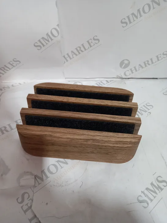 SET OF 2 WOODEN TABLET HOLDERS