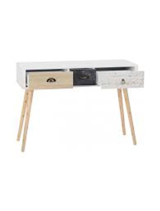 BOXED - NORDIC 3-DRAWER CONSOLE TABLE