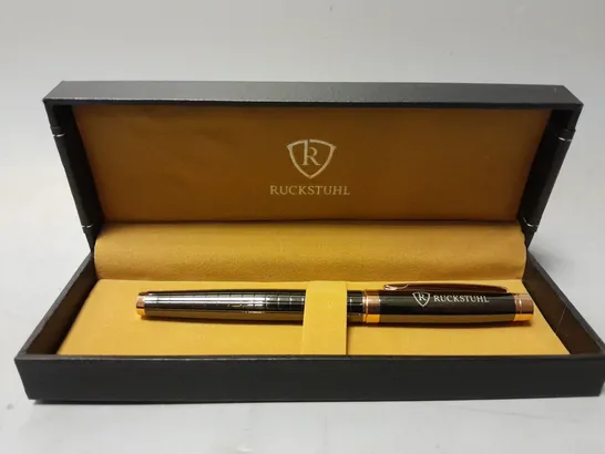 BOXED RUCKSTUHL ROSE GOLD BALL POINT PEN