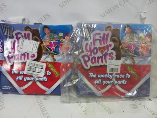 LOT OF 2 FILL YOUR PANTS BOARD GAMES