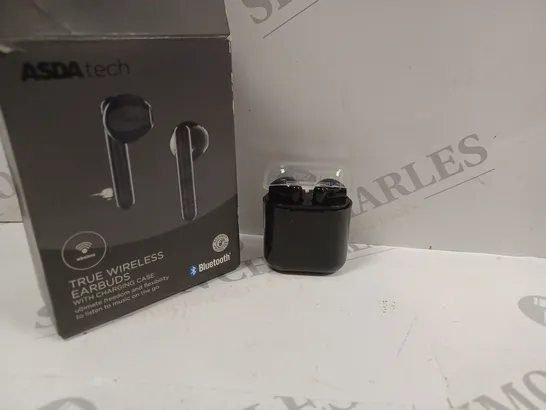 BOXED ASDATECH TRUE WIRELESS BLUETOOTH EARBUDS WITH CHARGING CASE ATA22AA021A