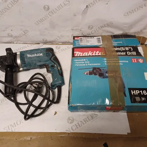 MAKITA HP1640 13 MM 240 V PERCUSSION DRILL