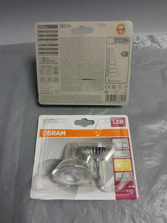 30 X SEALED OSRAM 2PACK GU10 LED STAR SPOTLIGHTS IN WARM WHITE	