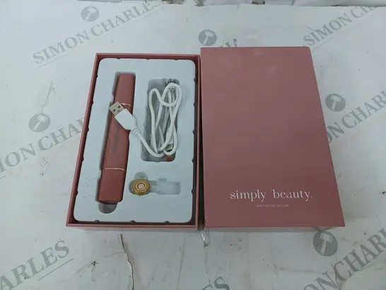 SIMPLY BEAUTY 2 IN 1 SUPER SMOOTH FACE & BROWS HAIR REMOVER, BLUSH