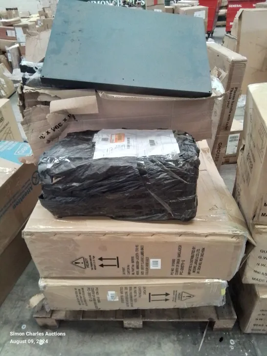 PALLET CONTAINING VARIOUS INCOMPLETE FURNITURE PARTS CHAIRS ETC.